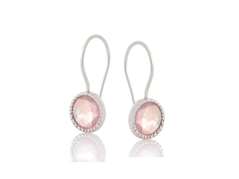 LaMaisonDelAmbre - Boucles d'oreilles quartz argent