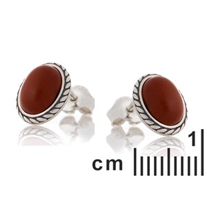 Boucles d'oreilles jaspe argent