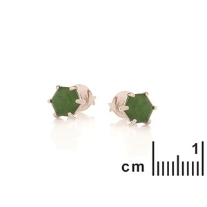 Boucles d'oreille aventurine argent