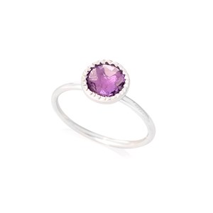 Bague argent amethyste