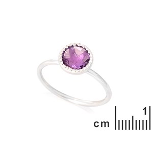 Bague argent amethyste