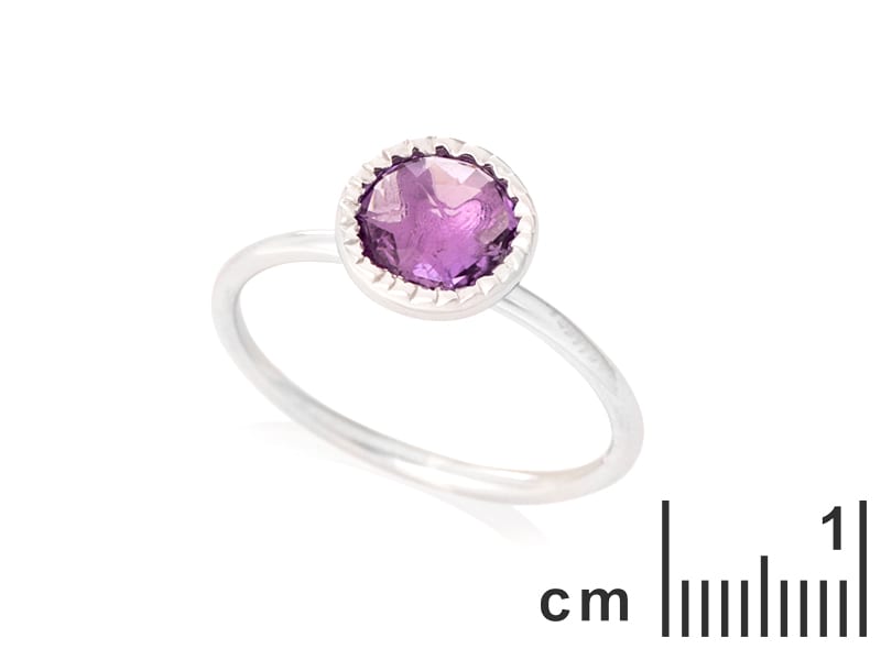 Bague argent amethyste (LaMaisonDelAmbre) - Image 1