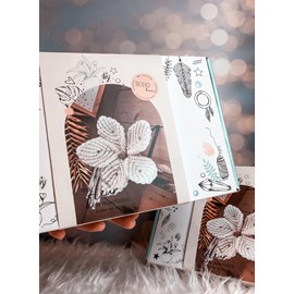 Kit diy ma fleur en macramé - corail