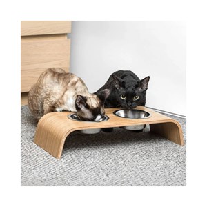 Gero, gamelle surélevée en bois chêne S