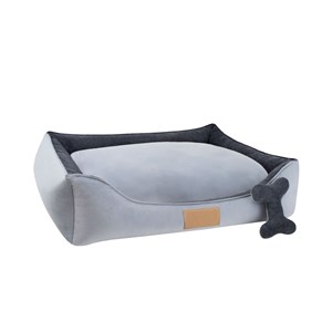 Jaba, lit pour chien bicolore gris m