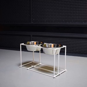 Arum, gamelle surélevée en métal blanc m