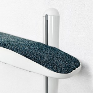 Moon, arbre chat mural métal blanc bleu