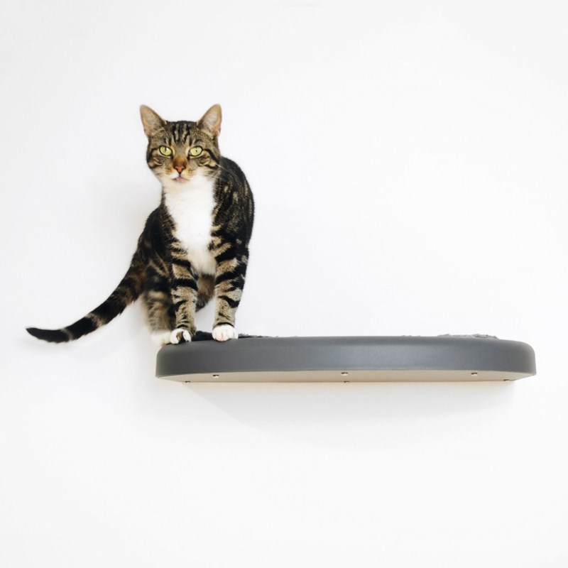 Catipilla - Cloud, etagère murale chat, gris