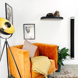 Cloud, etagère murale chat, noir