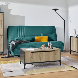 Banquette clic-clac genay bleu canard