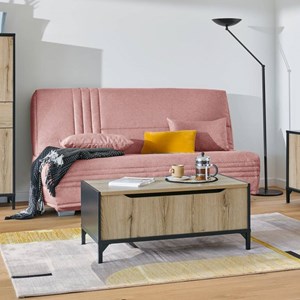Banquette clic-clac genay rose