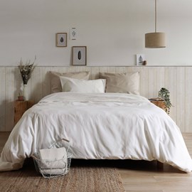 Drap plat coton lin 240 x 300 cm