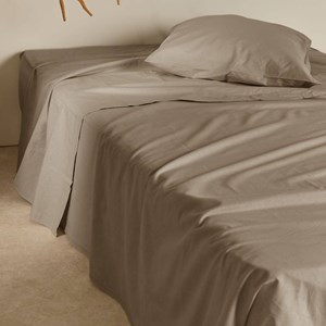 Drap plat coton lin 240 x 300 cm