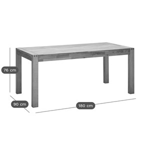 Table à manger chêne massif luminescence