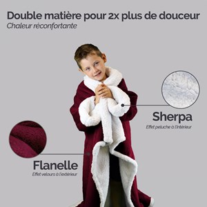 Plaid avec manches - enfant