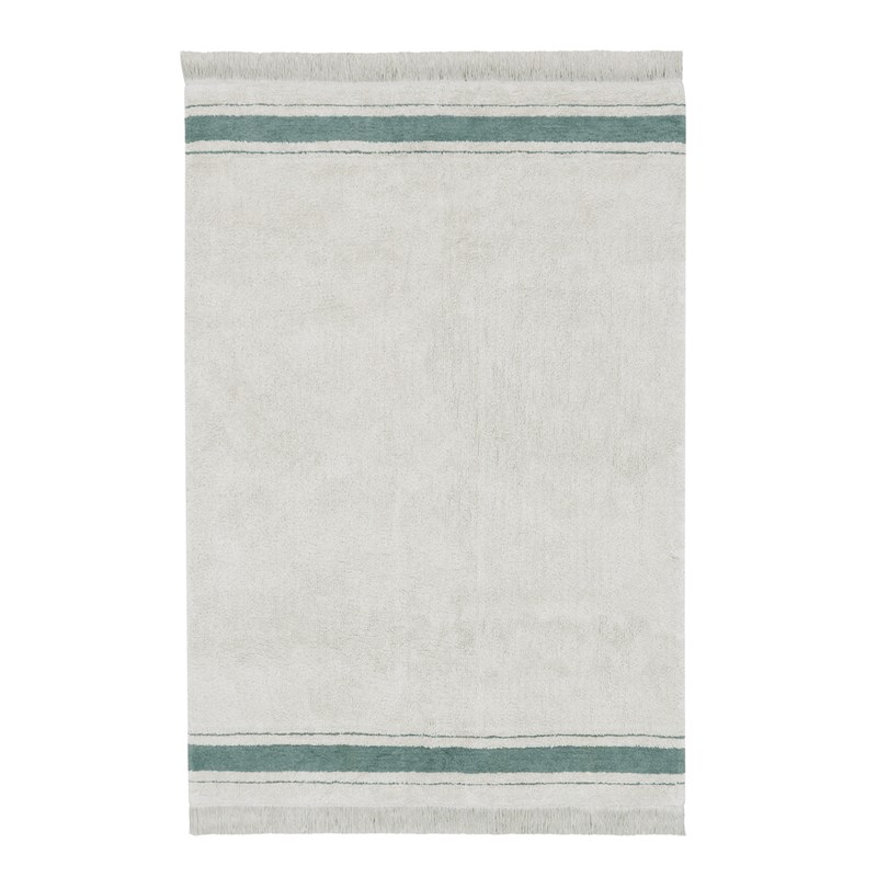 Lorena Canals - Tapis lavable en coton bleu 90x130 cm