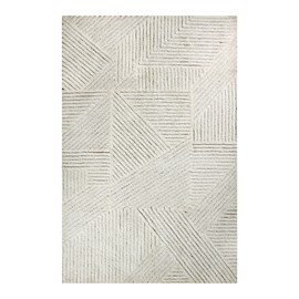 Tapis lavable en laine gris 170x240 cm