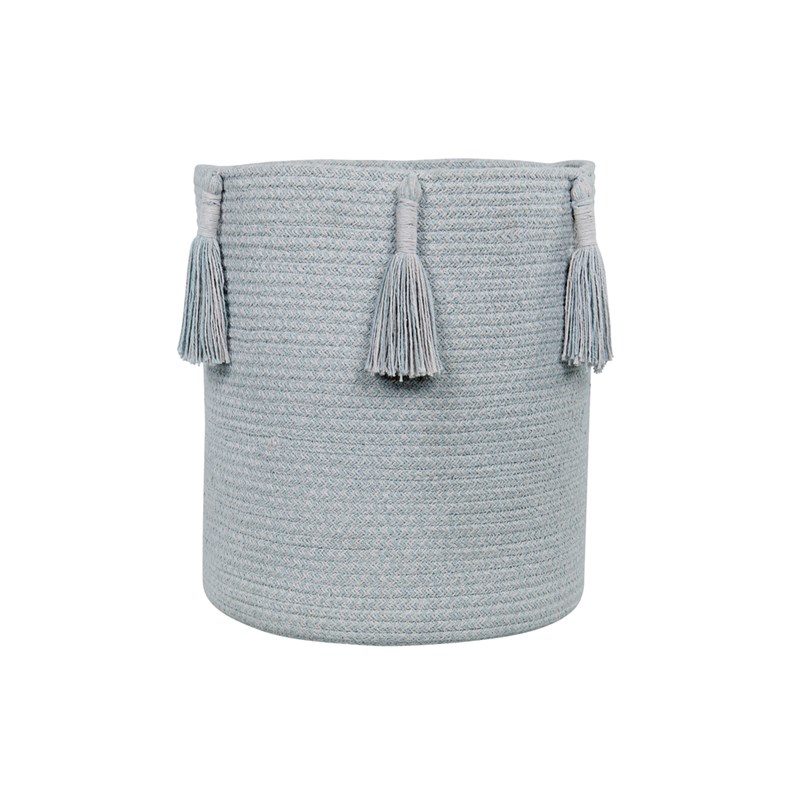 Lorena Canals - Panier en coton bleu ø30x30 cm