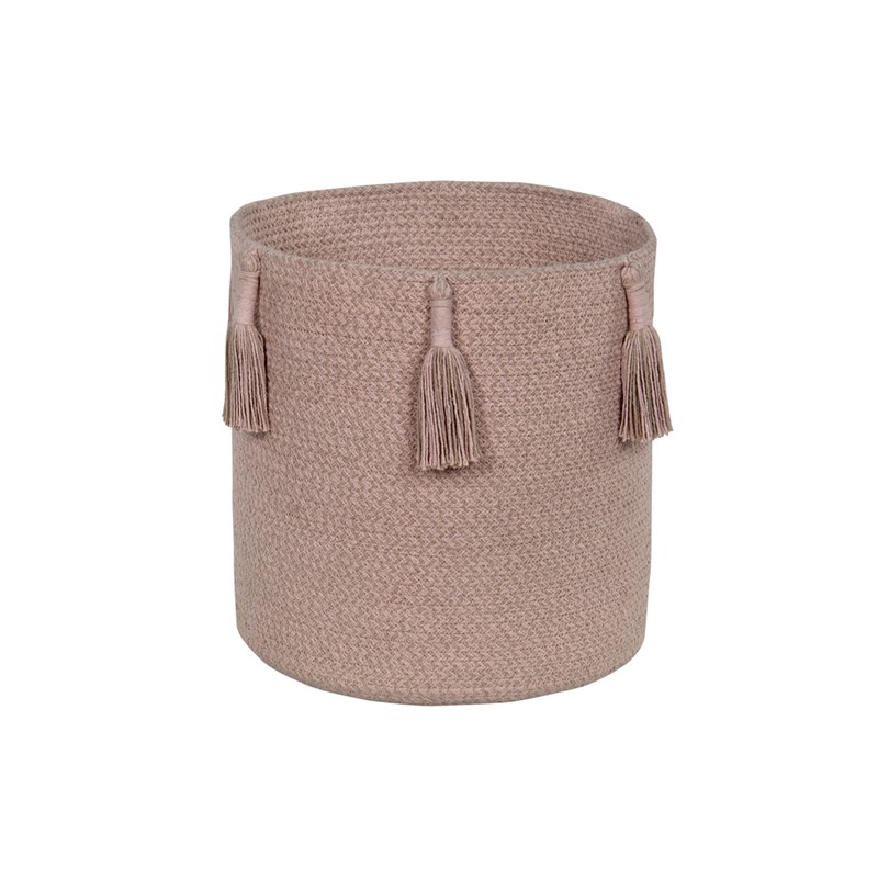 Lorena Canals - Panier en coton beige ø30x30 cm