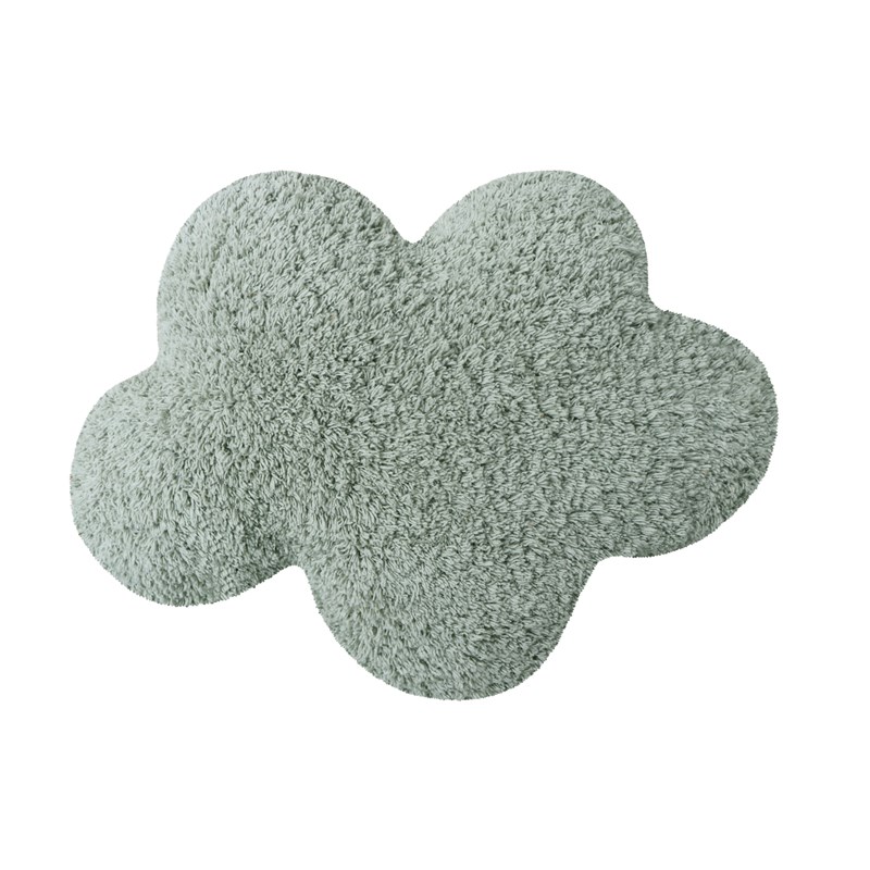 Lorena Canals - Coussin de sol clouds bleu sauge 50x40cm