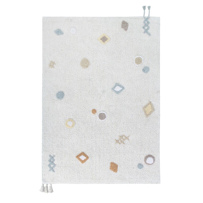 Lorena Canals - Tapis lavable en coton beige 140x200cm