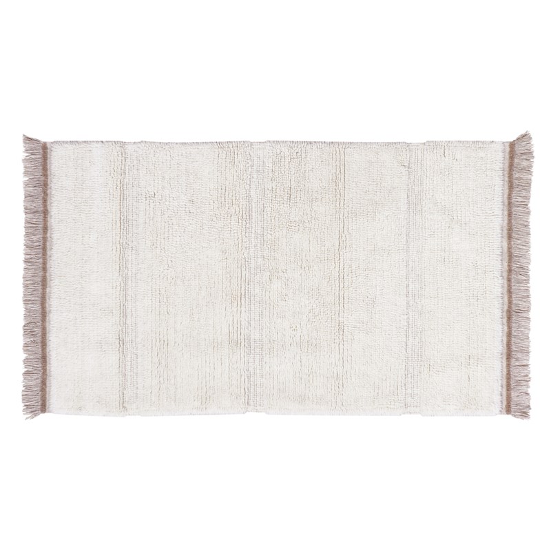 Lorena Canals - Tapis lavable en laine blanc 80x140 cm