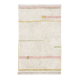 Tapis lavable en coton nude 90x130 cm