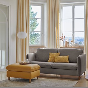 Canapé tissu portimo gris clair