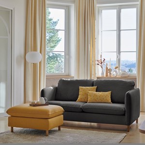 Canapé tissu portimo gris foncé