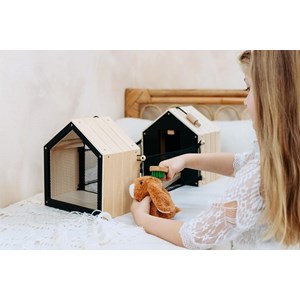 Clapier à lapin avec enclos