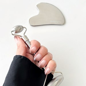 Outils massage visage roller et gua sha