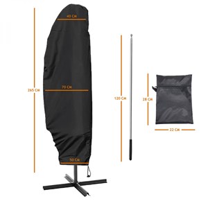 Housse de protection parasol - 265 cm