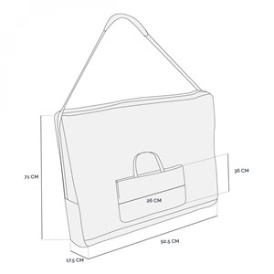 Housse transport table massage