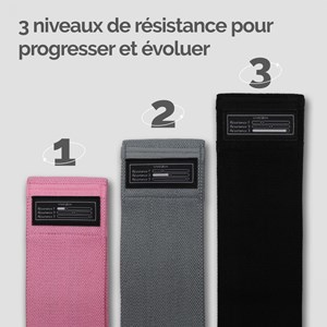 Lot de 3 élastiques de résistance