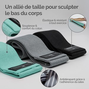 Lot de 3 élastiques de résistance