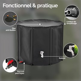 Récupérateur d'eau de pluie - 1000 l