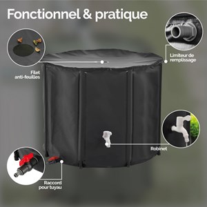 Récupérateur d'eau de pluie - 750 l