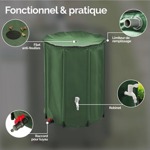 Récupérateur d'eau de pluie - 500 l
