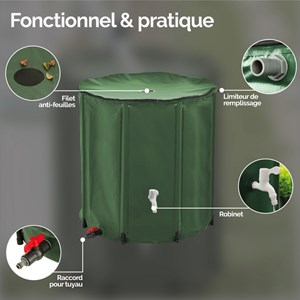 Récupérateur d'eau de pluie - 200 l