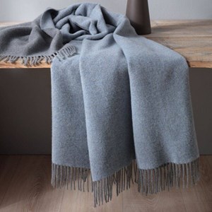 Plaid laine et cachemire 130 x 170 cm