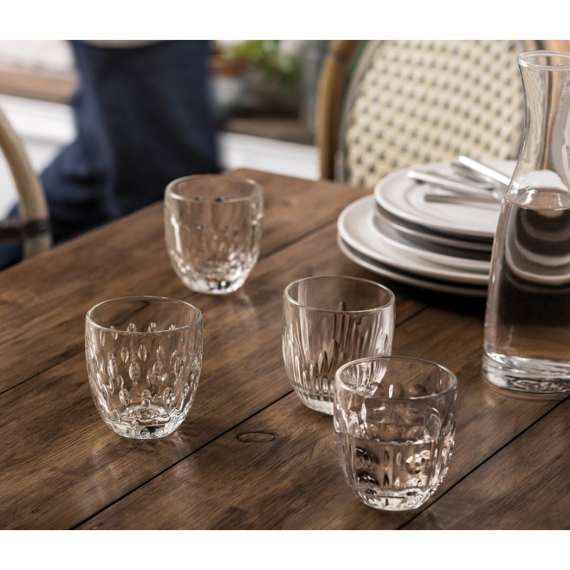 La rochere - Coffret de 4 verres à eau, troquet