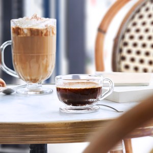 Lot de 6 tasses expresso, flore