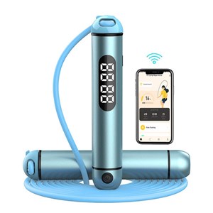 Étui kit connecté bleu 2 cordes à sauter