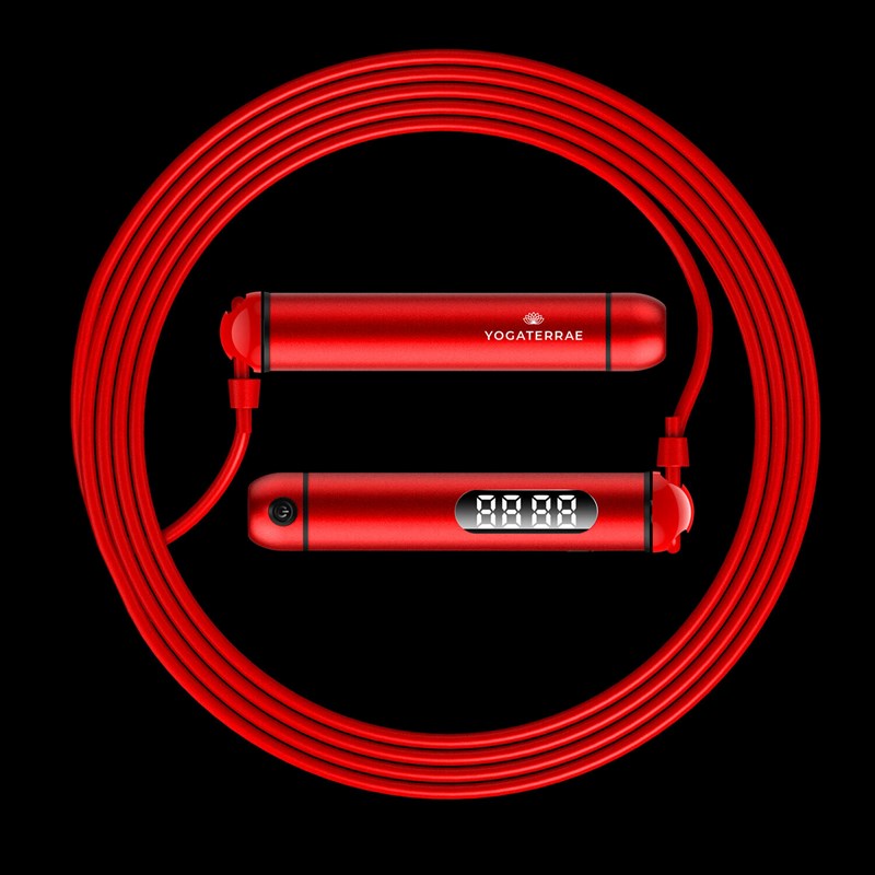 YOGATERRAE - Set ultra corde à sauter connectée rouge