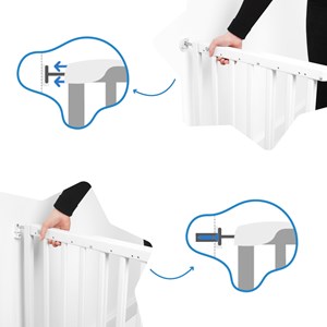 Barrière de sécurité deco pop blanc Blanc