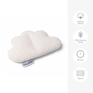 Doudou bouillotte anti-coliques white Blanc