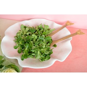 Couverts à salade papillon doré