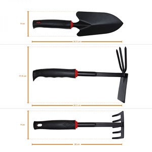 Lot de 3 outils de jardinage à main