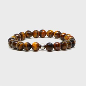 Duo de bracelets en oeil de tigre