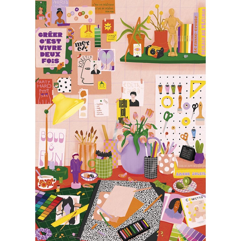 Jour Ferié - Du feutre sur les mains puzzle 500 pcs